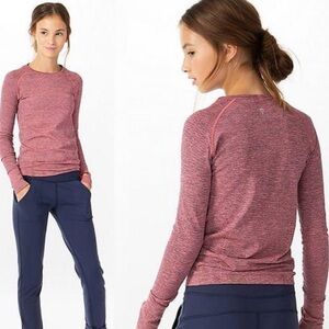 Ivivva Lululemon Fly tech Long Sleeve Tshirt size size 12 layering skating ski